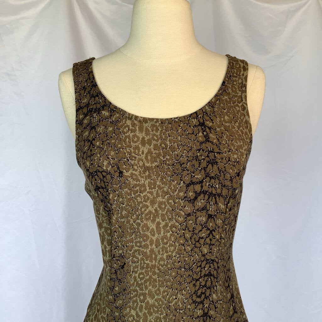 1990s Animal Print Mini Dress