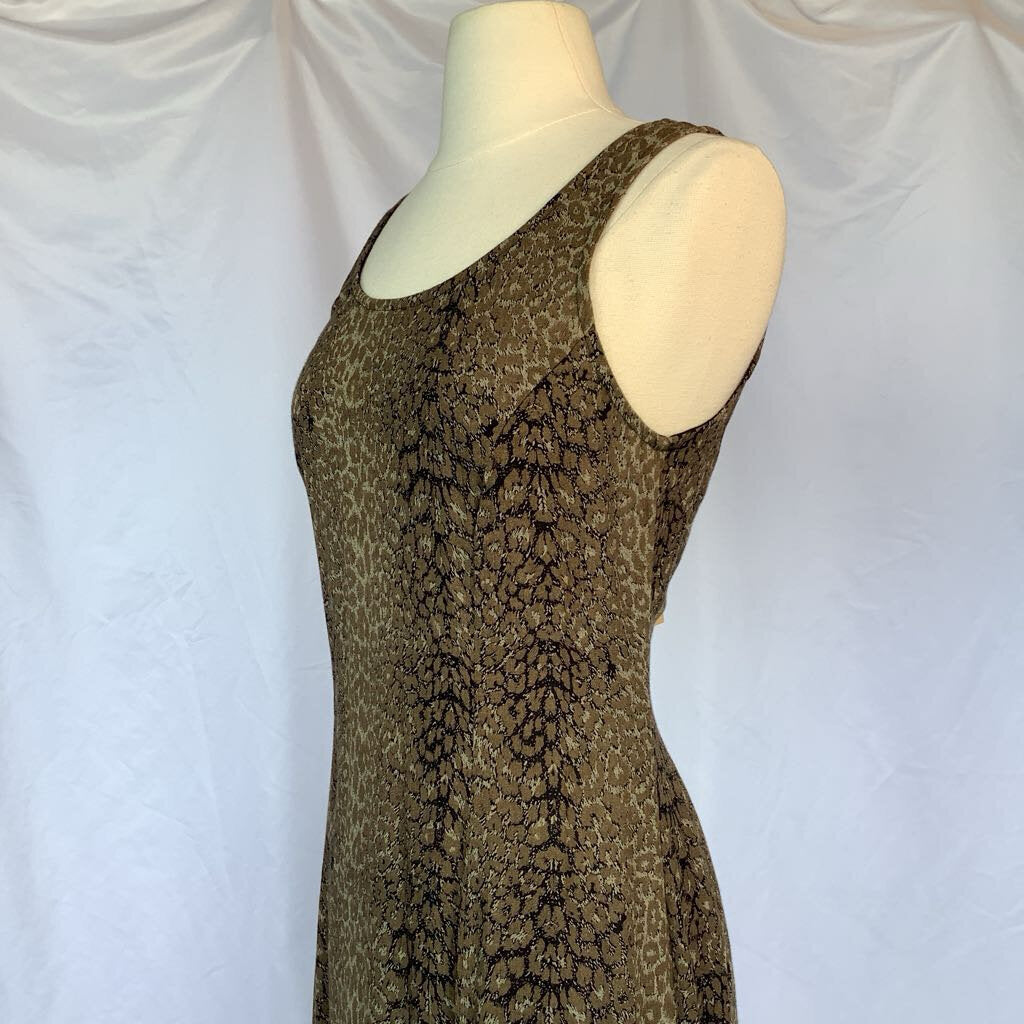 1990s Animal Print Mini Dress