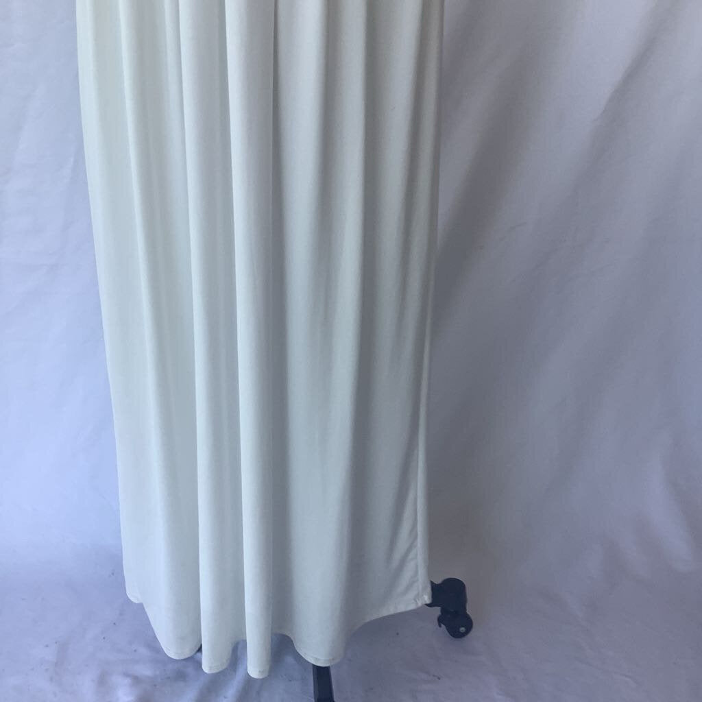 White Twist Halter Top Maxi Dress