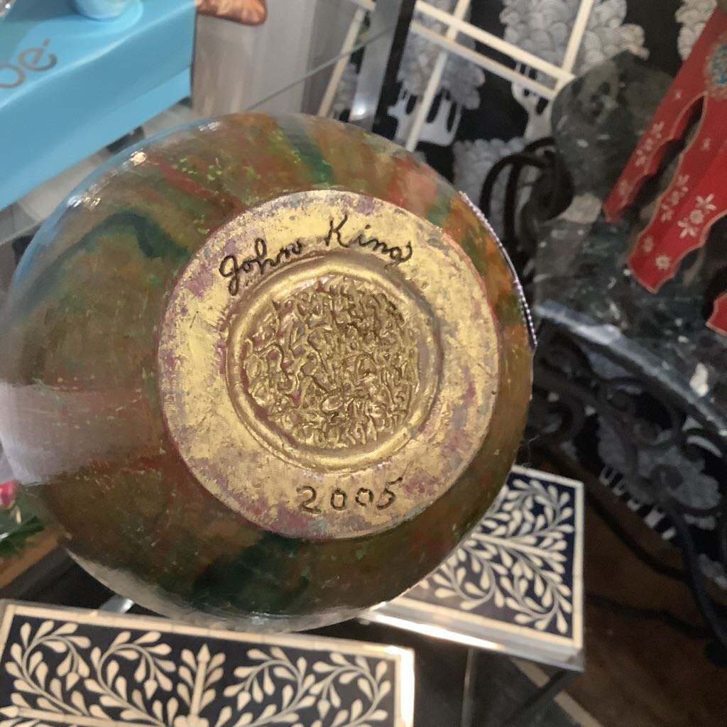 Vintage Unique Vase Signed