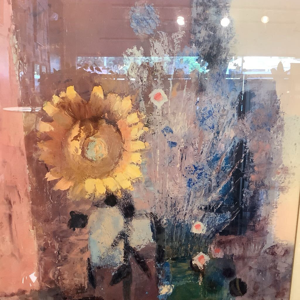 Vintage Sunflower Floral Art