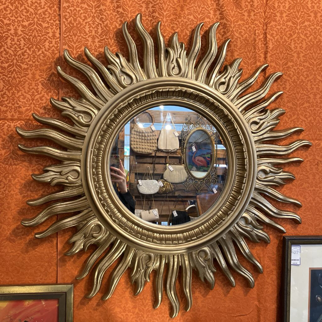 Vintage Sunburst Mirror