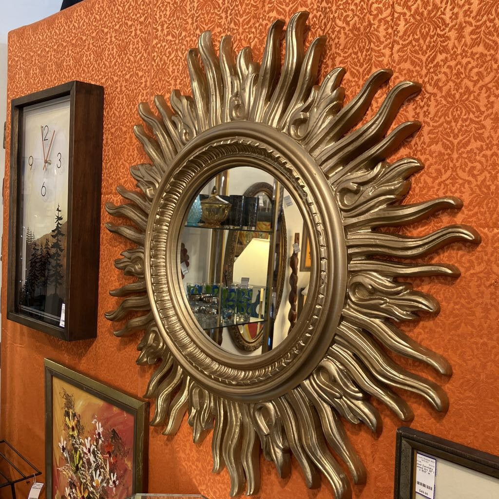 Vintage Sunburst Mirror