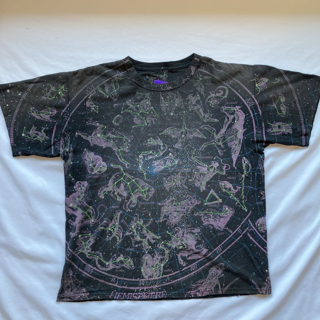 2000s Liquid Blue Astrology T-shirt
