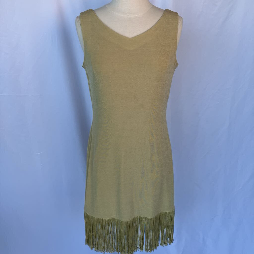 80s Gold Evening Dress