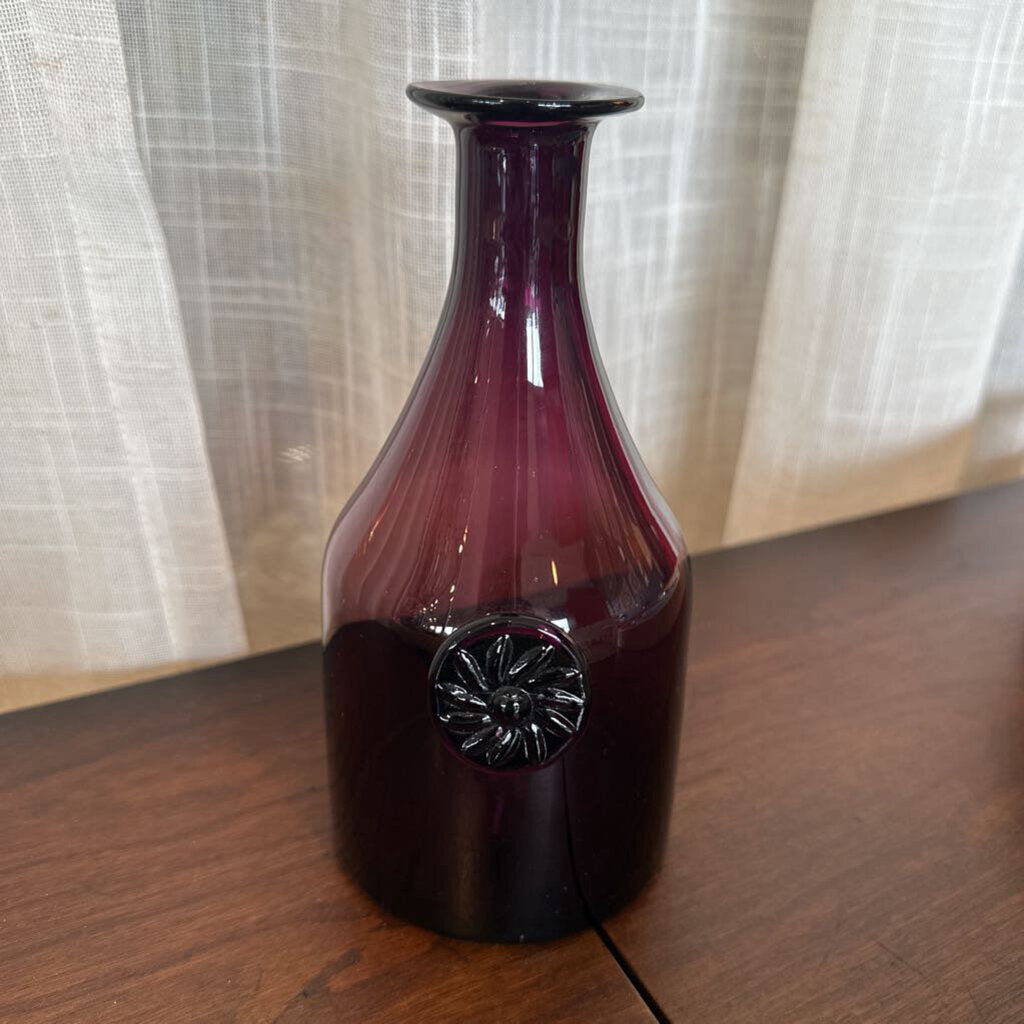 Mid Century 1960s Glass Daisy Medallion Blenko Glass