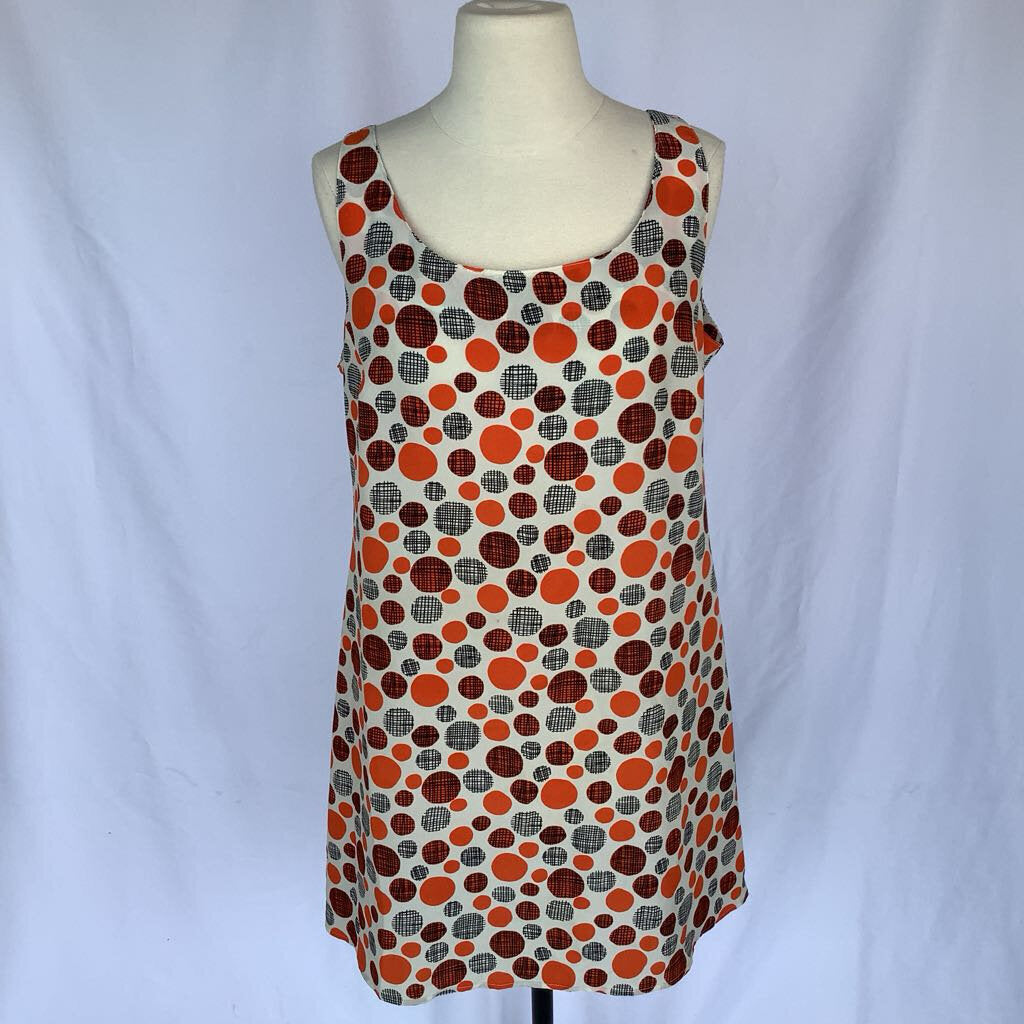 1960s Polka Dot Shift Mini Dress