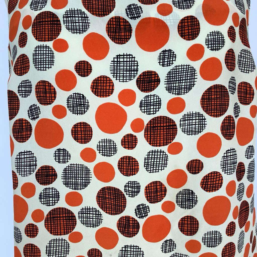 1960s Polka Dot Shift Mini Dress