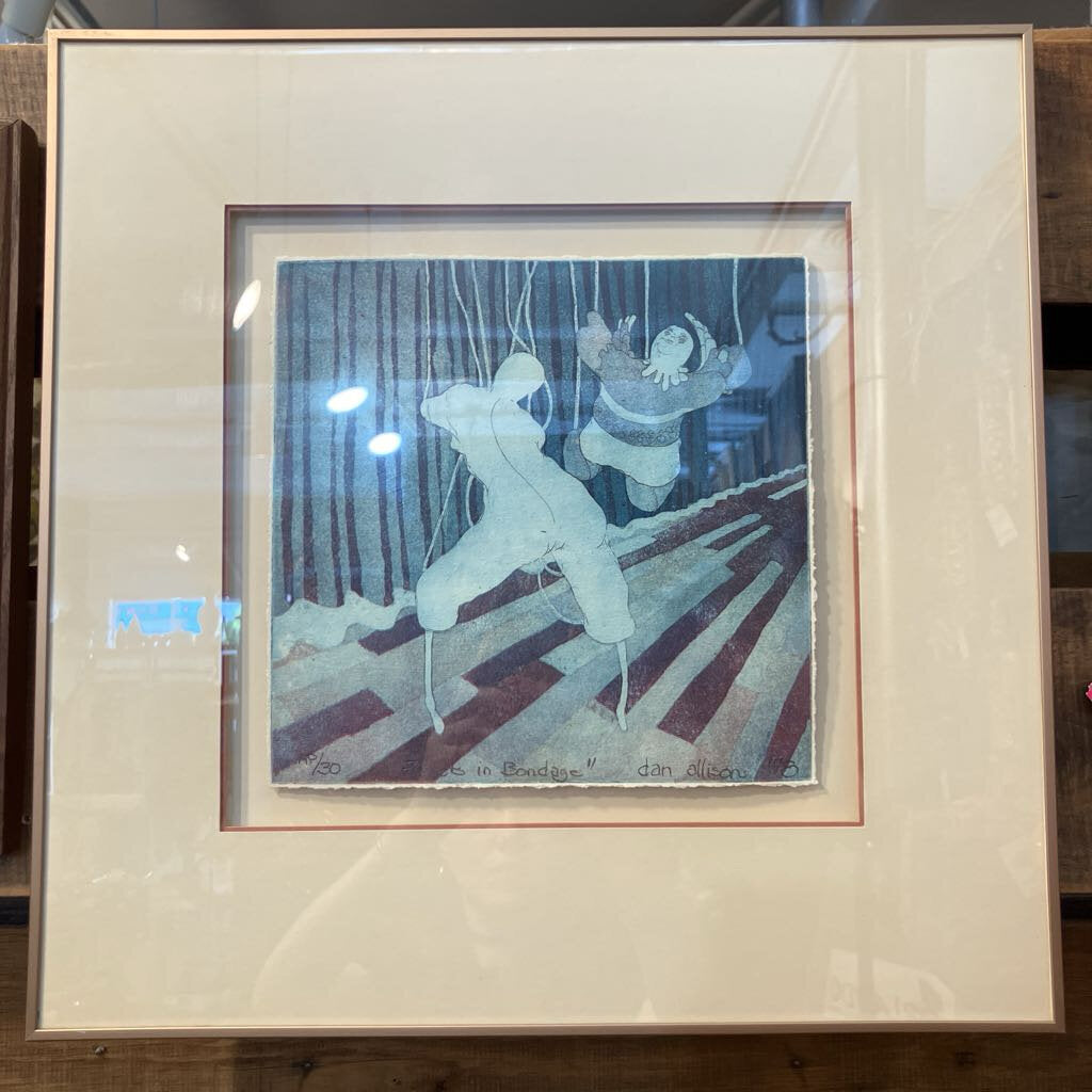 1978 Artist's Proof "Puppets in Bondage" by Dan Allison