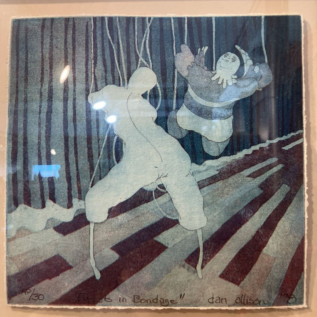 1978 Artist's Proof "Puppets in Bondage" by Dan Allison