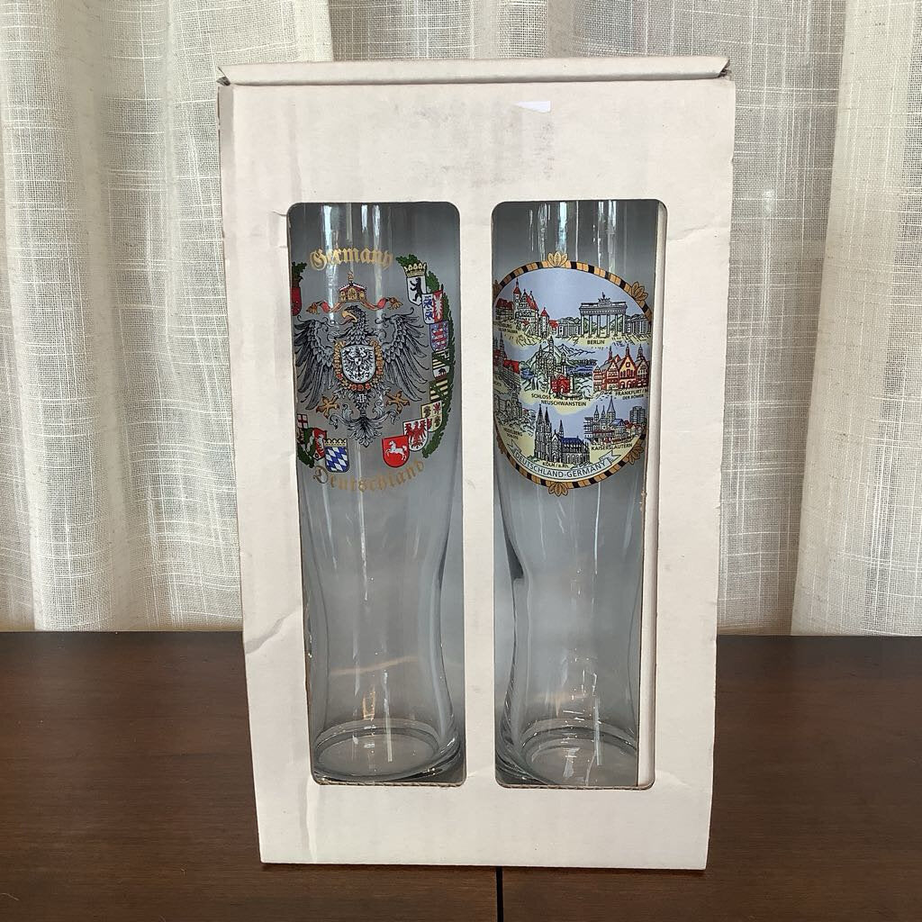 Vintage German Souvenir Beer Glasses