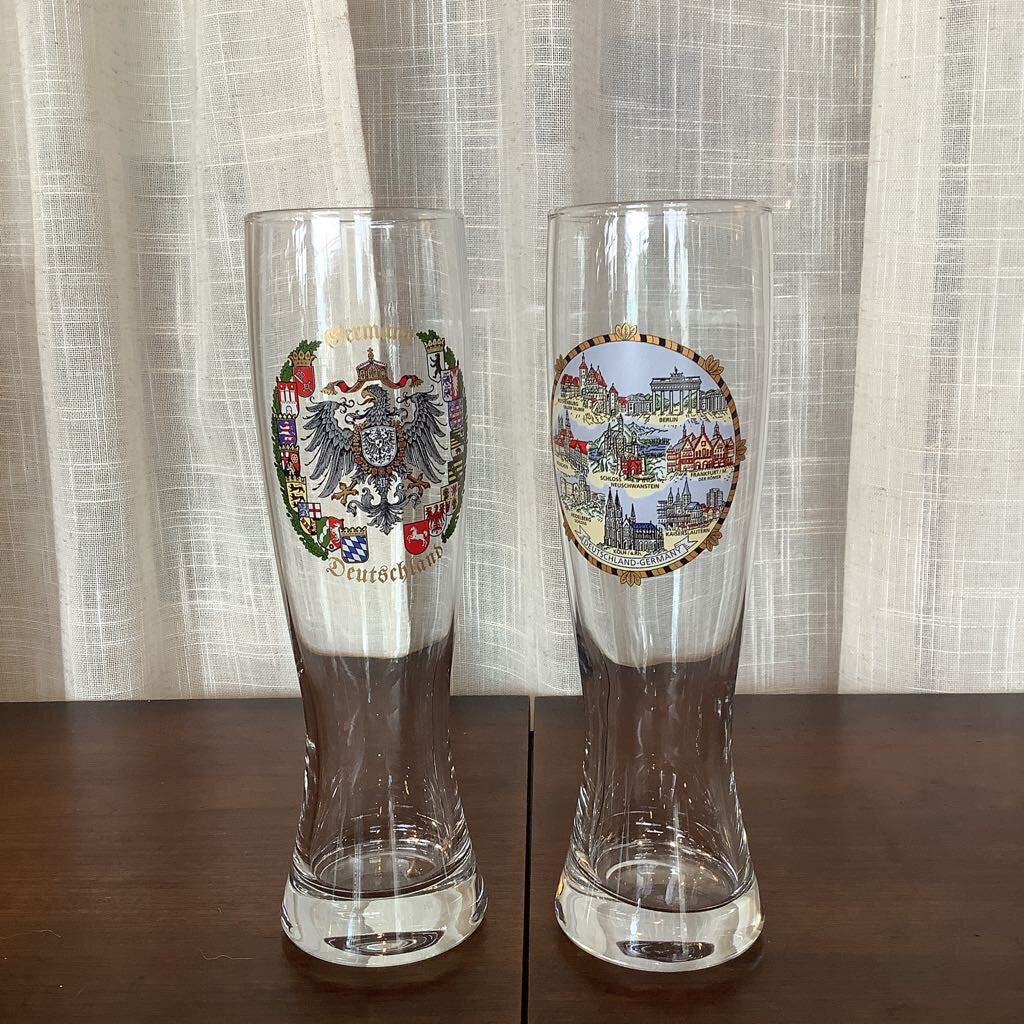 Vintage German Souvenir Beer Glasses