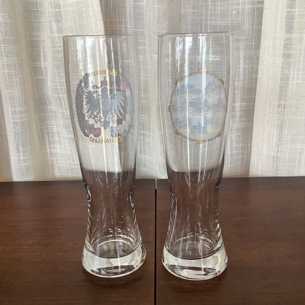 Vintage German Souvenir Beer Glasses