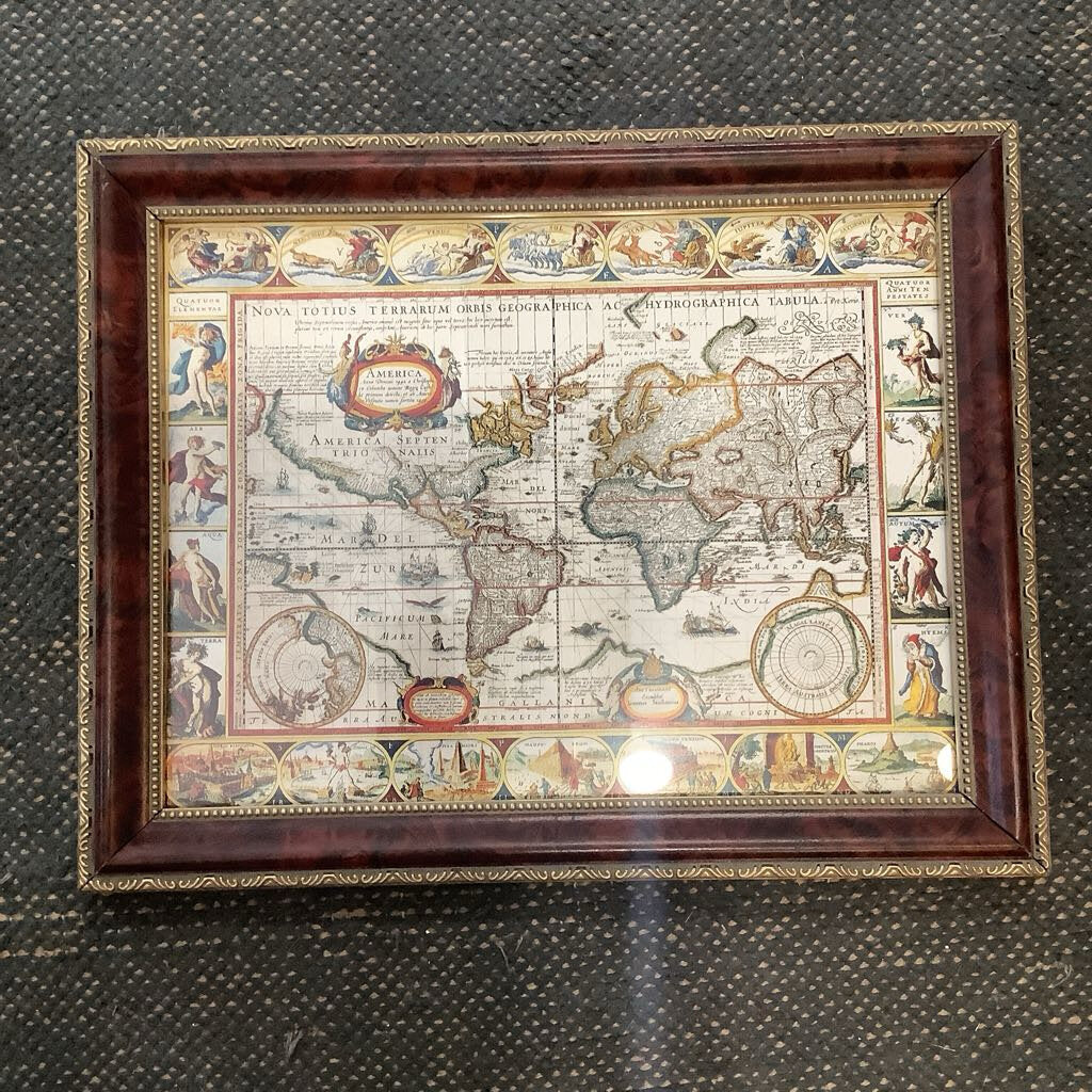 Old World Map Willem Blaeu Theatrum Orbis Terrarum