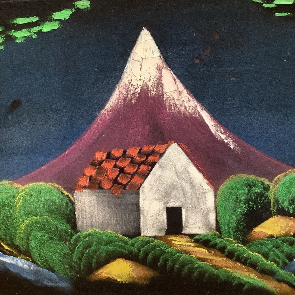 Mid Century Modern Velvet Art