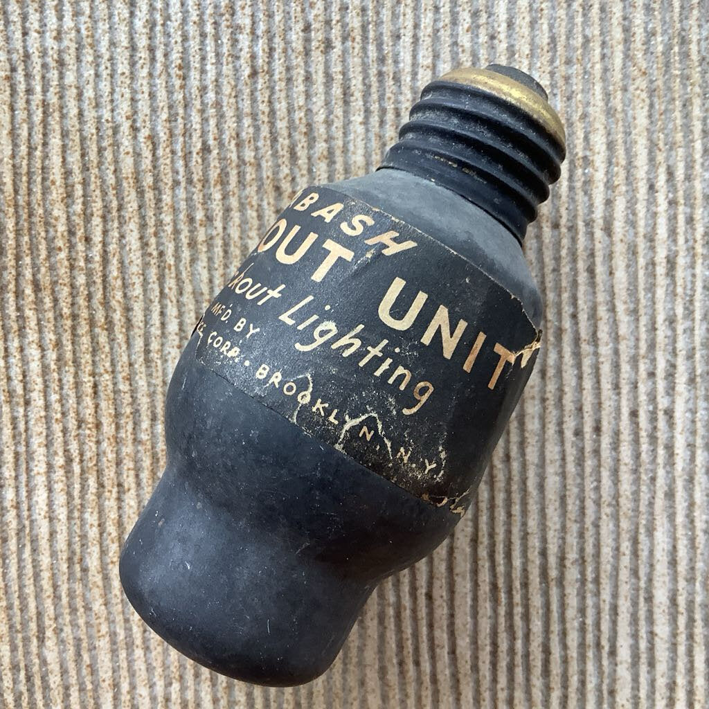 Rare Wabash WWII Blackout Bulb