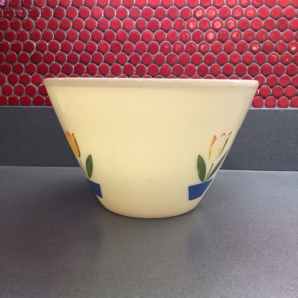 Vintage Fire King Tulip Mixing Bowl