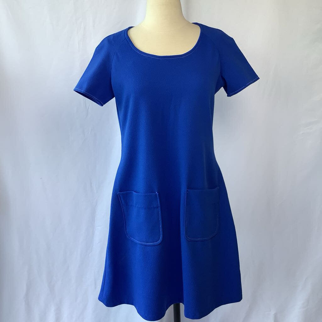 1960s Blue Mod Dress with Pockets