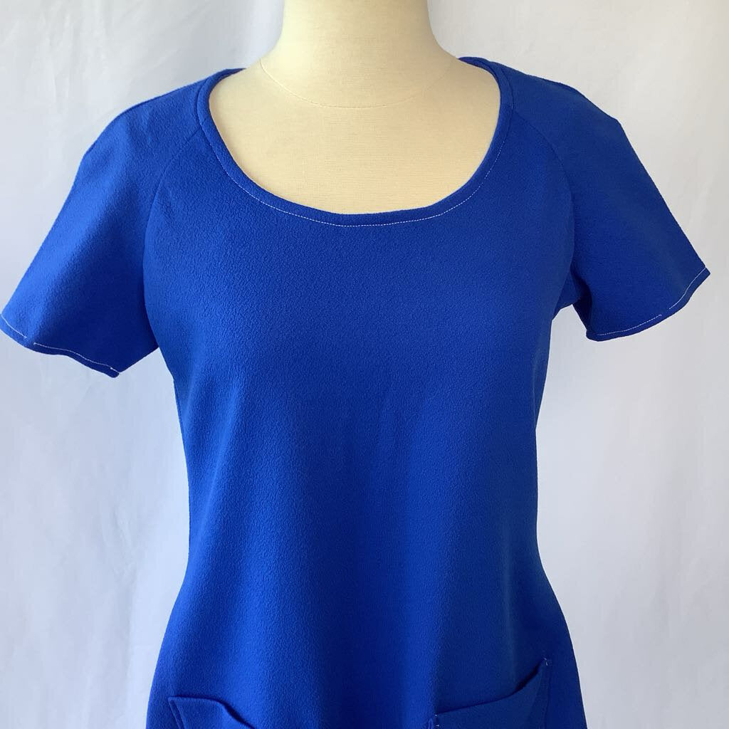 1960s Blue Mod Dress with Pockets