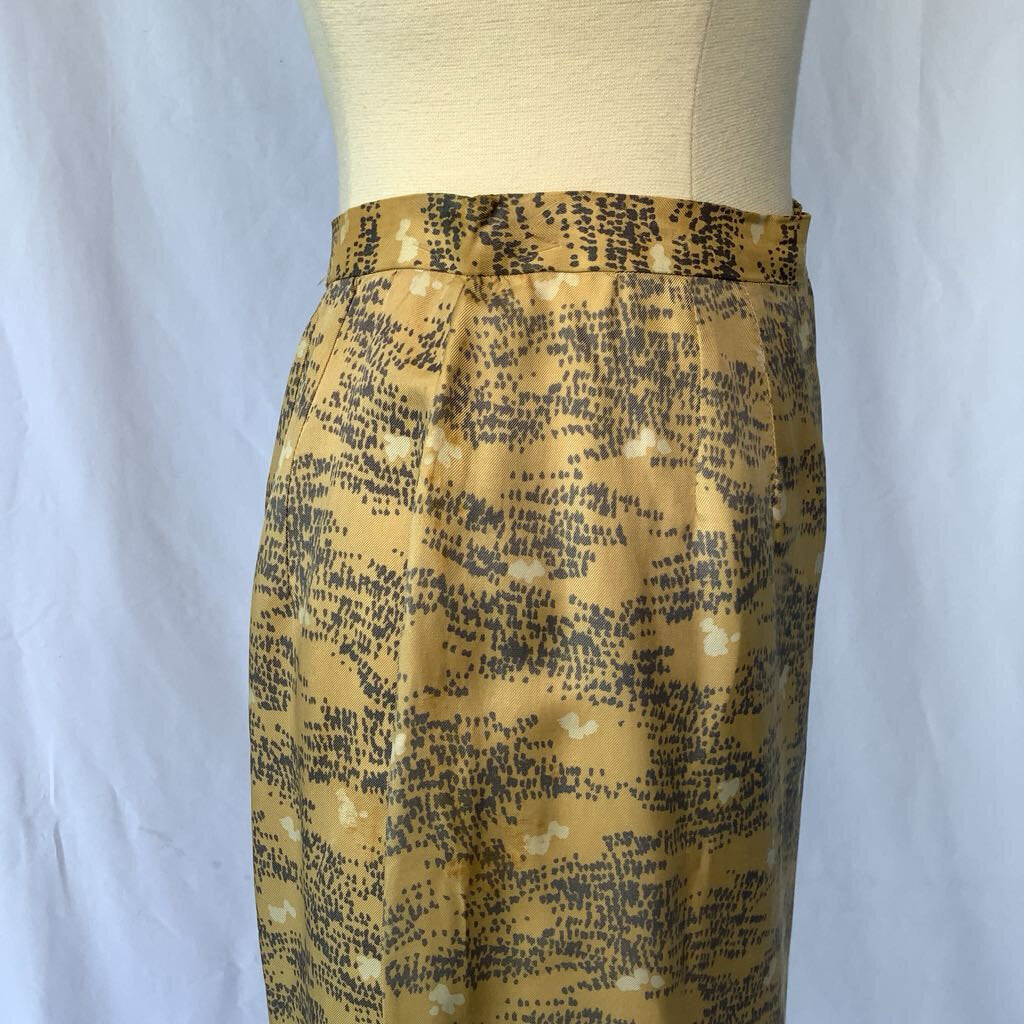 1960s Yellow Wiggle Skirt