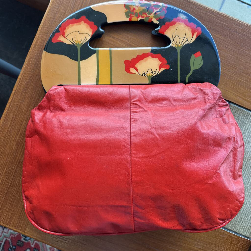 1980s Hand Painted Poppy 