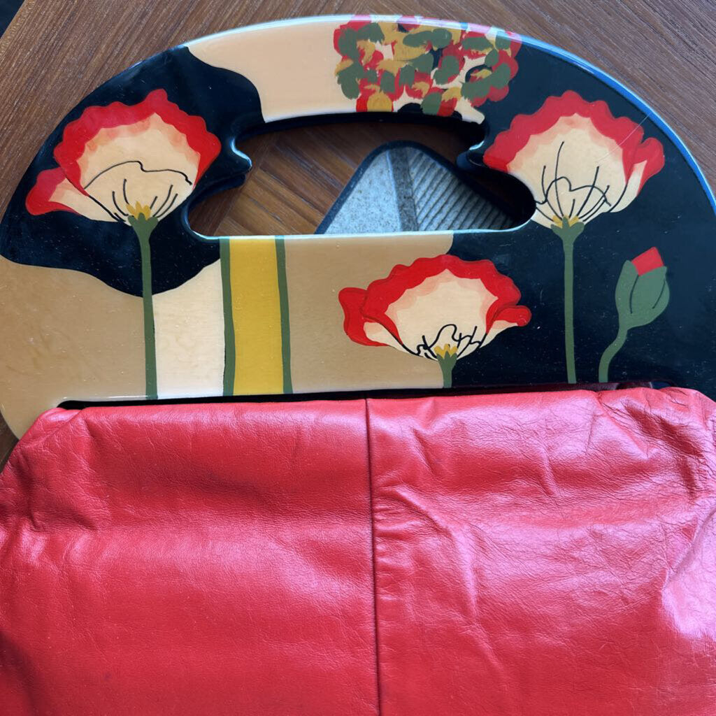 1980s Hand Painted Poppy 