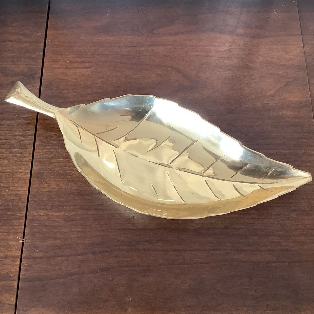 Brass Leaf Dish