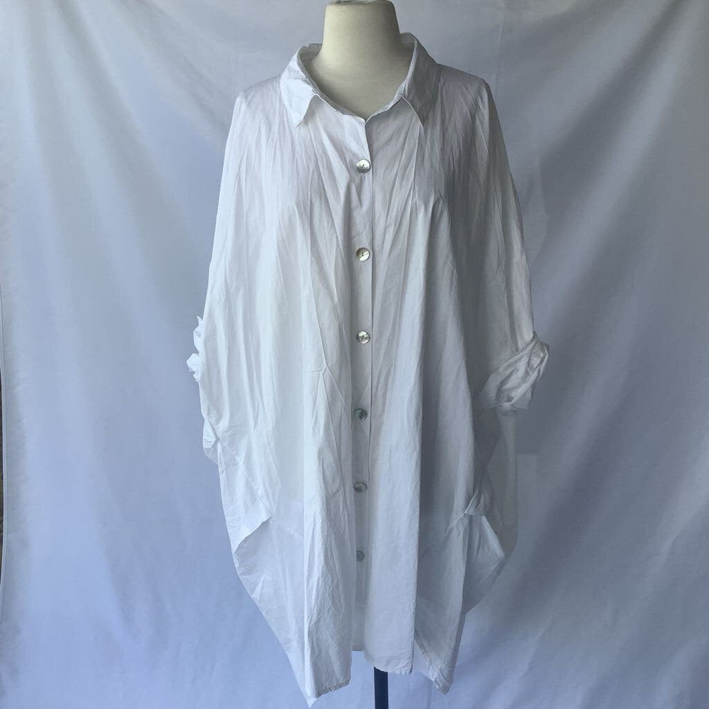 White Shirt Jacket Dress Oversize Designer