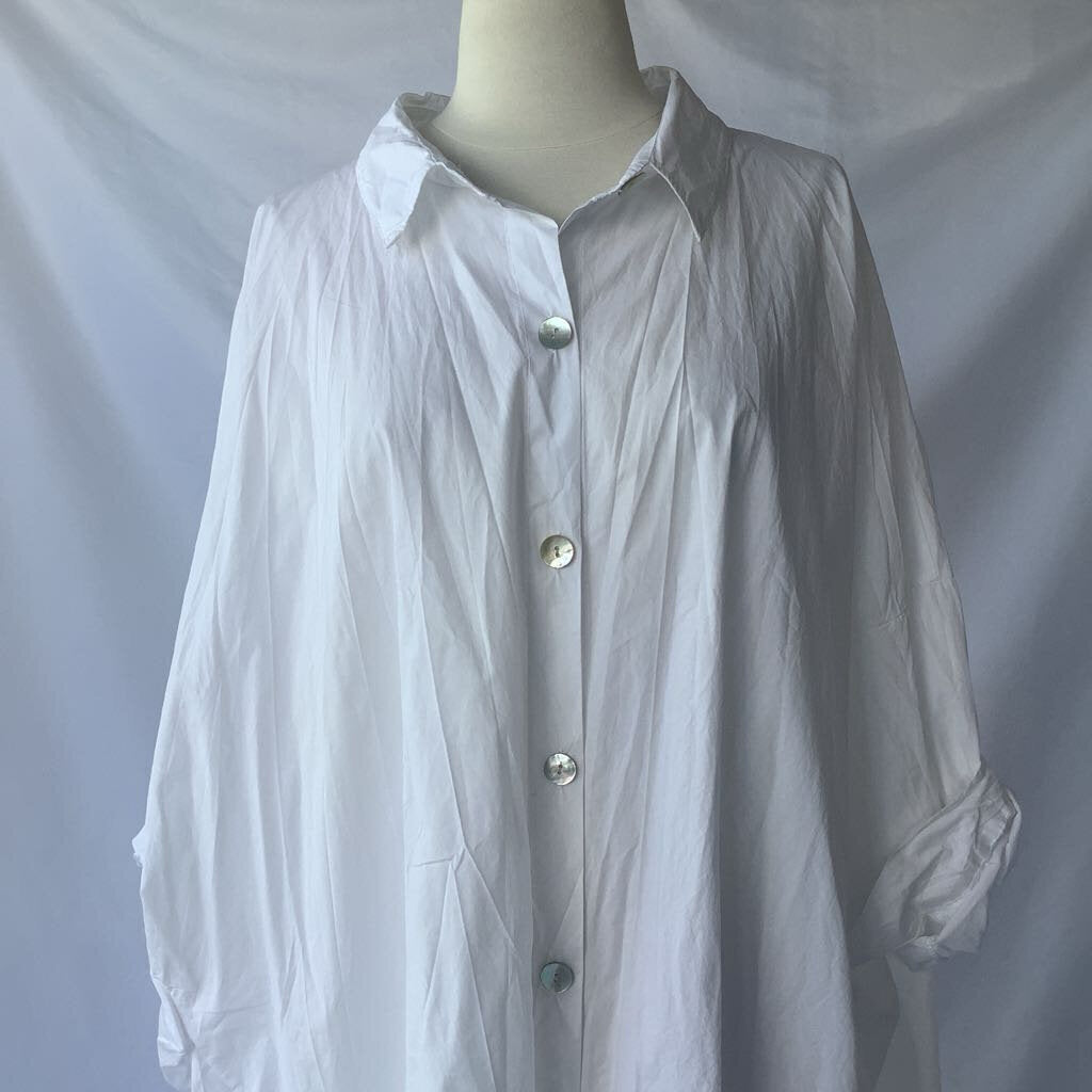 White Shirt Jacket Dress Oversize Designer