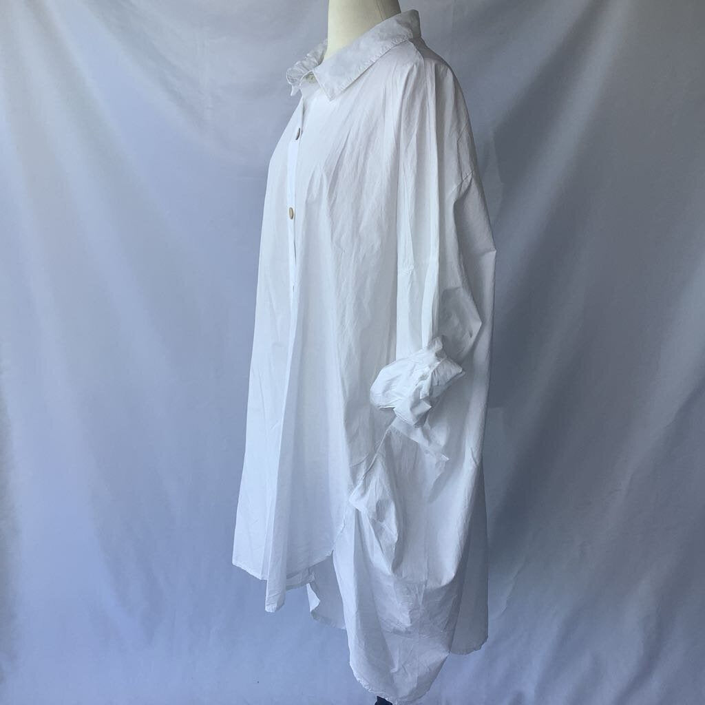 White Shirt Jacket Dress Oversize Designer