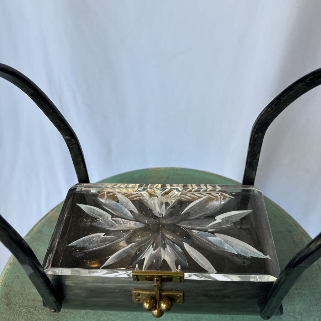 1950s Acrylic Box Purse - Unsigned