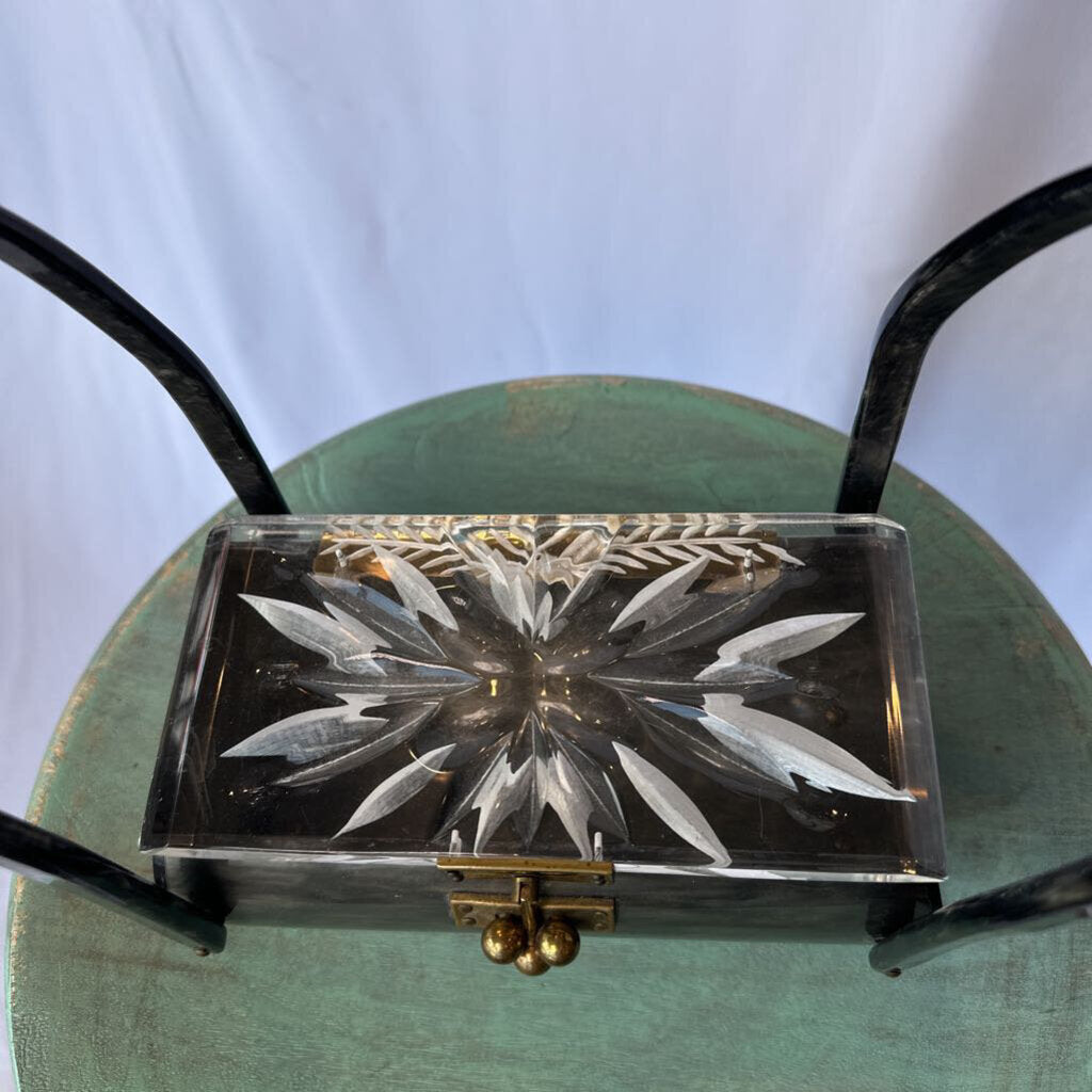 1950s Acrylic Box Purse - Unsigned