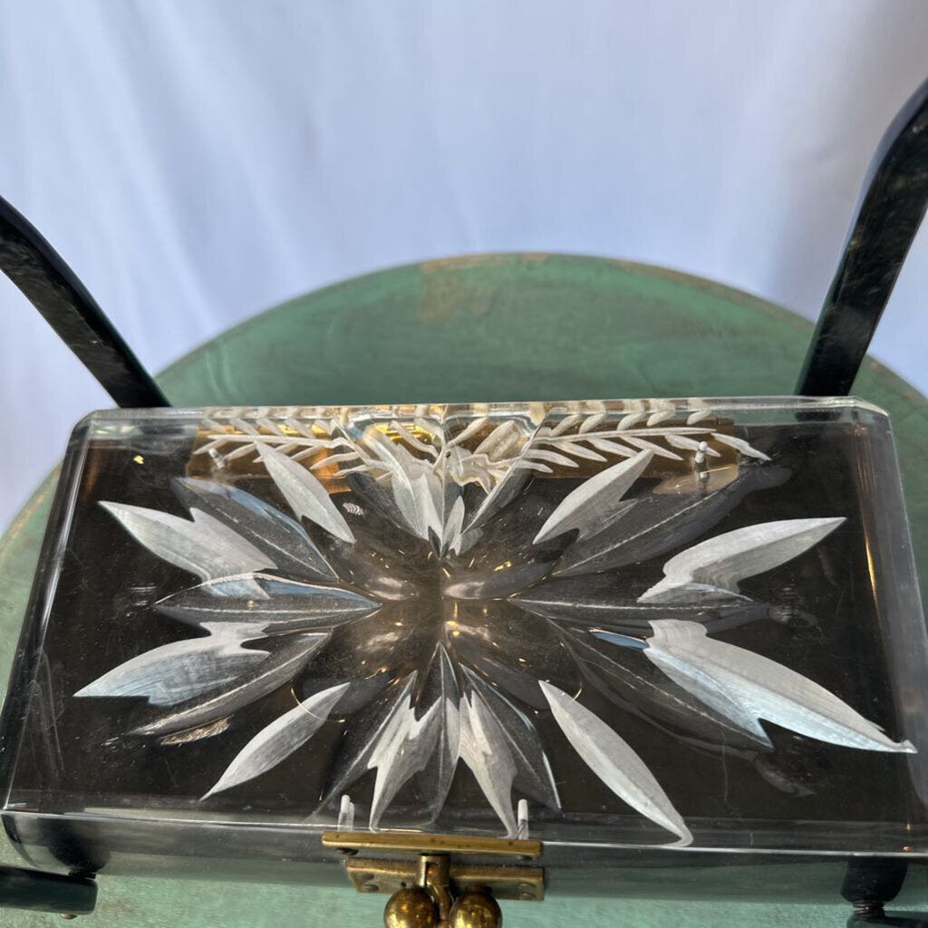1950s Acrylic Box Purse - Unsigned