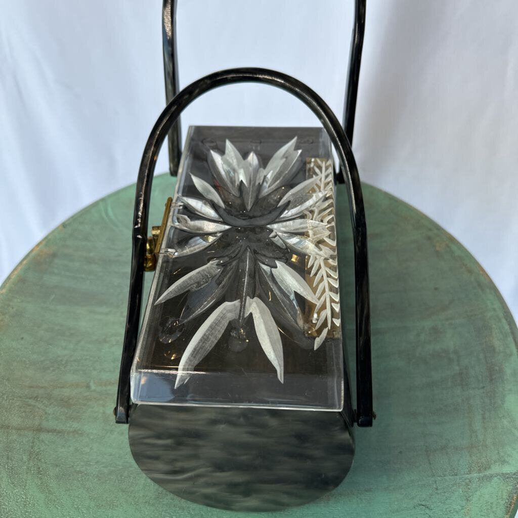 1950s Acrylic Box Purse - Unsigned