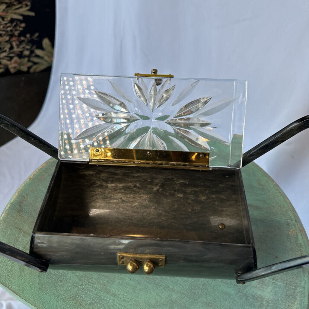 1950s Acrylic Box Purse - Unsigned