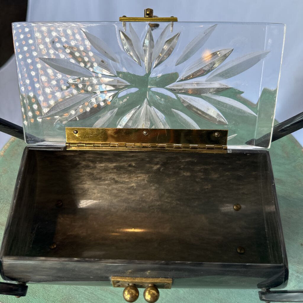 1950s Acrylic Box Purse - Unsigned
