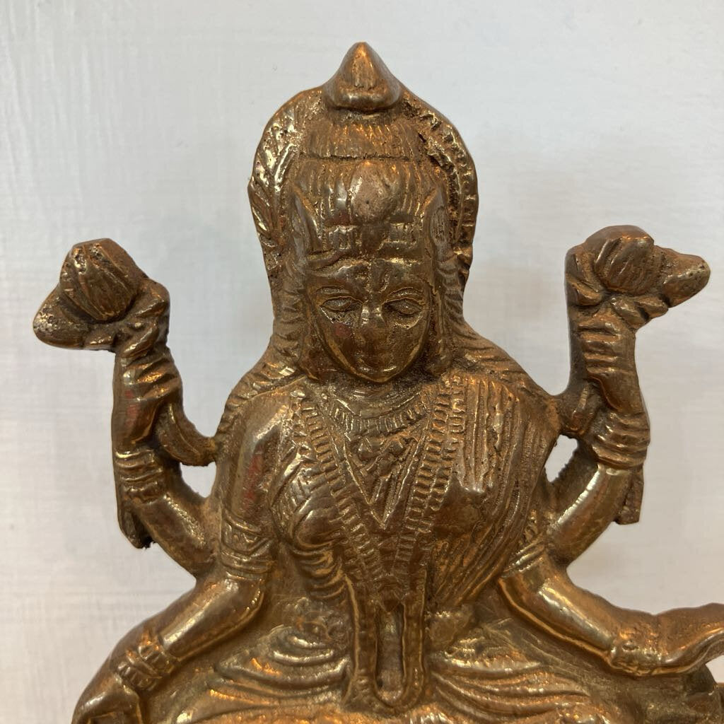 Brass Stand of the Goddess Lakshmi