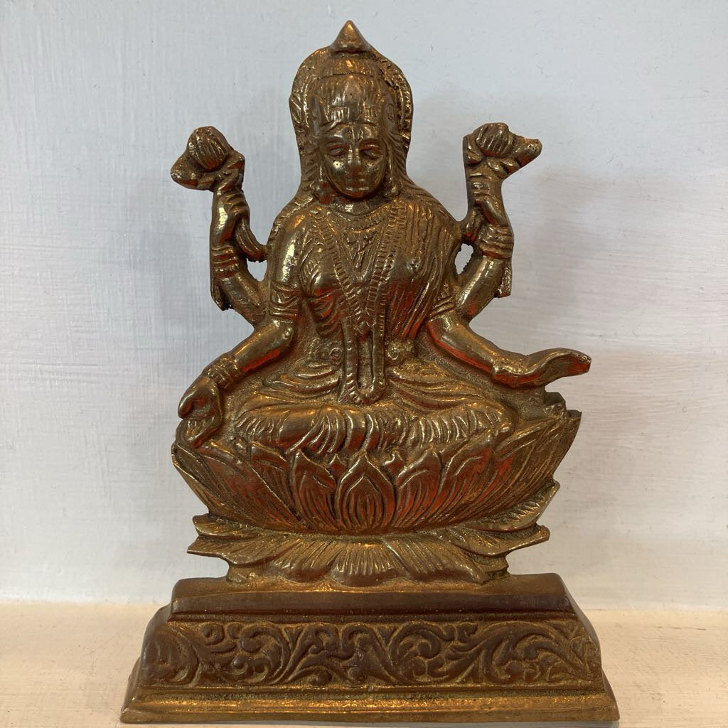 Brass Stand of the Goddess Lakshmi