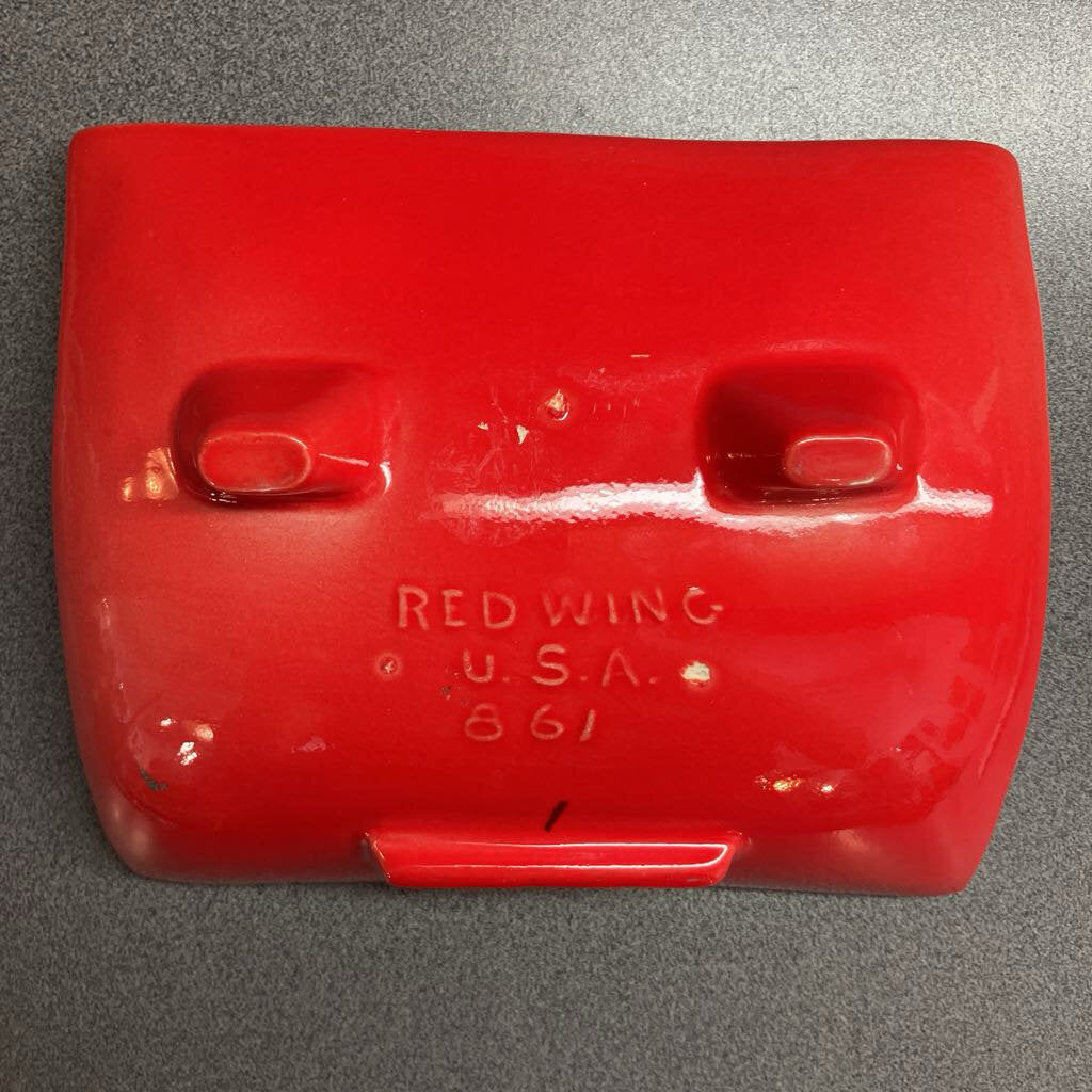 1970s Red Slope Red Wing Ashtray