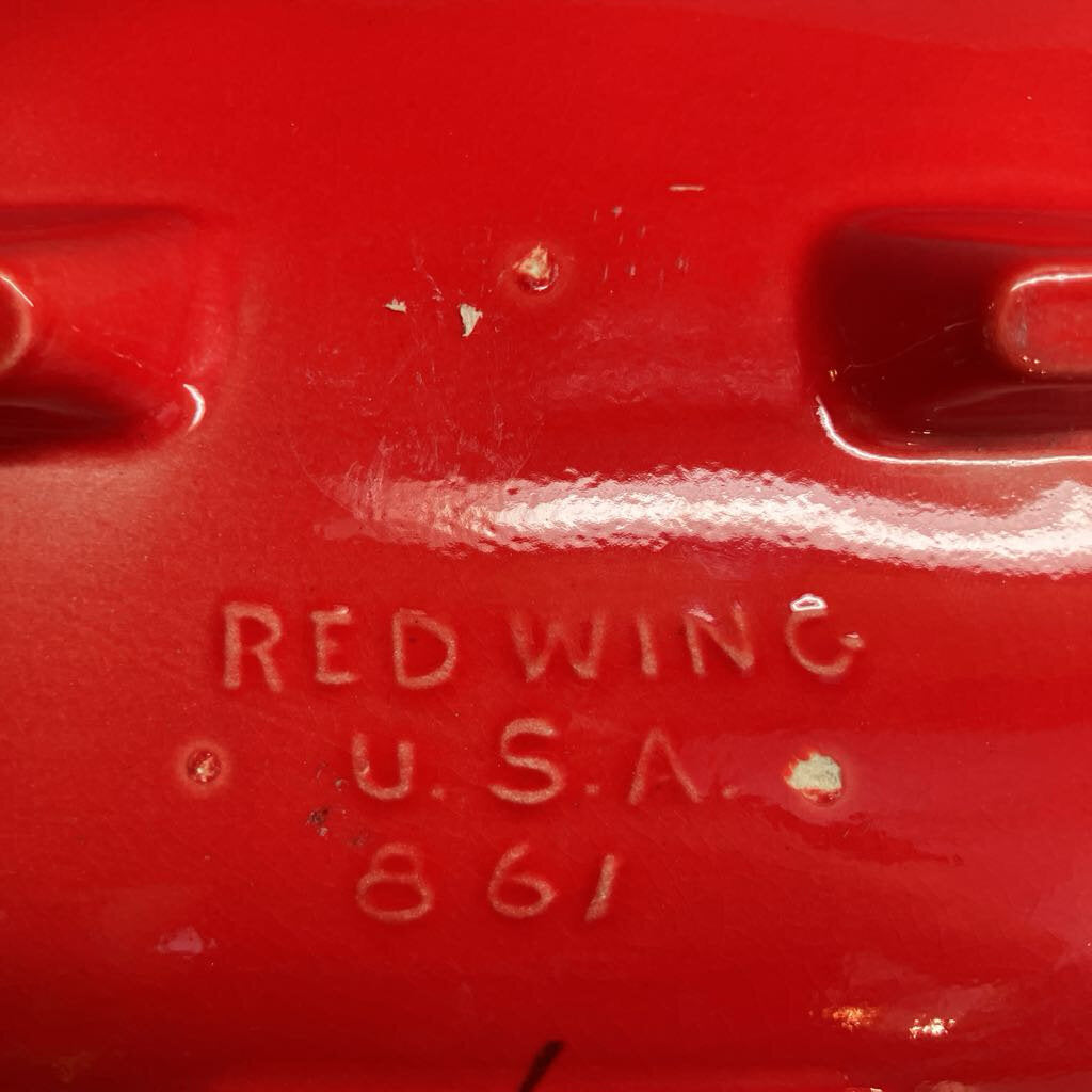 1970s Red Slope Red Wing Ashtray