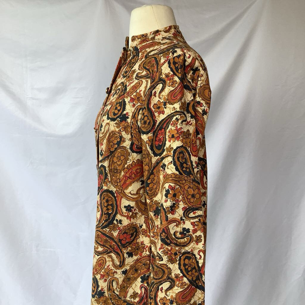 1960s Paisley Tapestry Duster Jacket