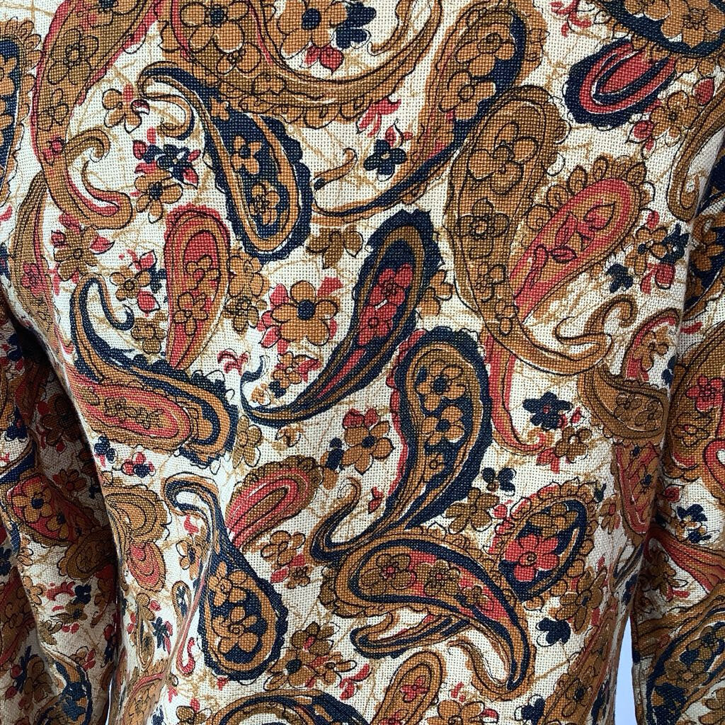 1960s Paisley Tapestry Duster Jacket