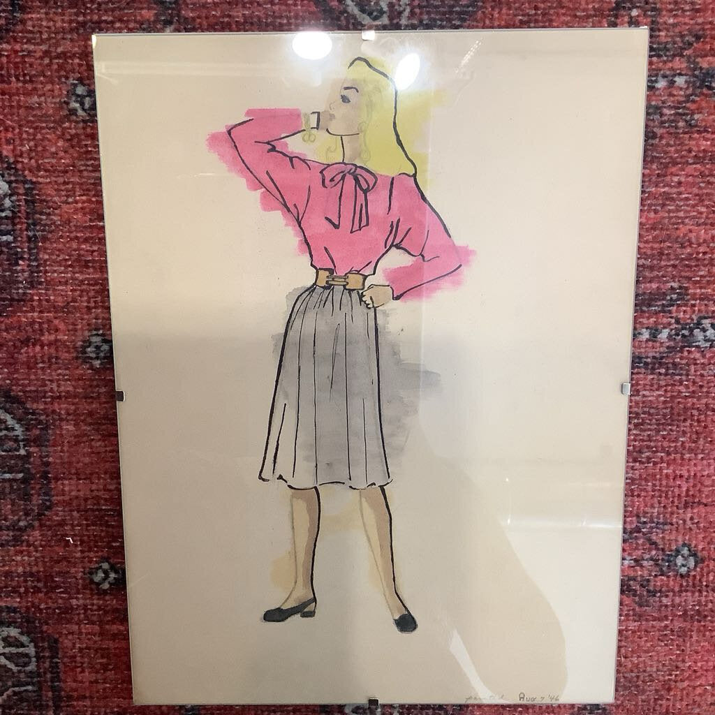 Fashion Illustration Skirt by Mary Fritz