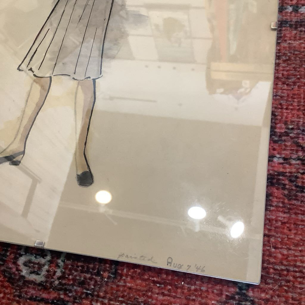 Fashion Illustration Skirt by Mary Fritz