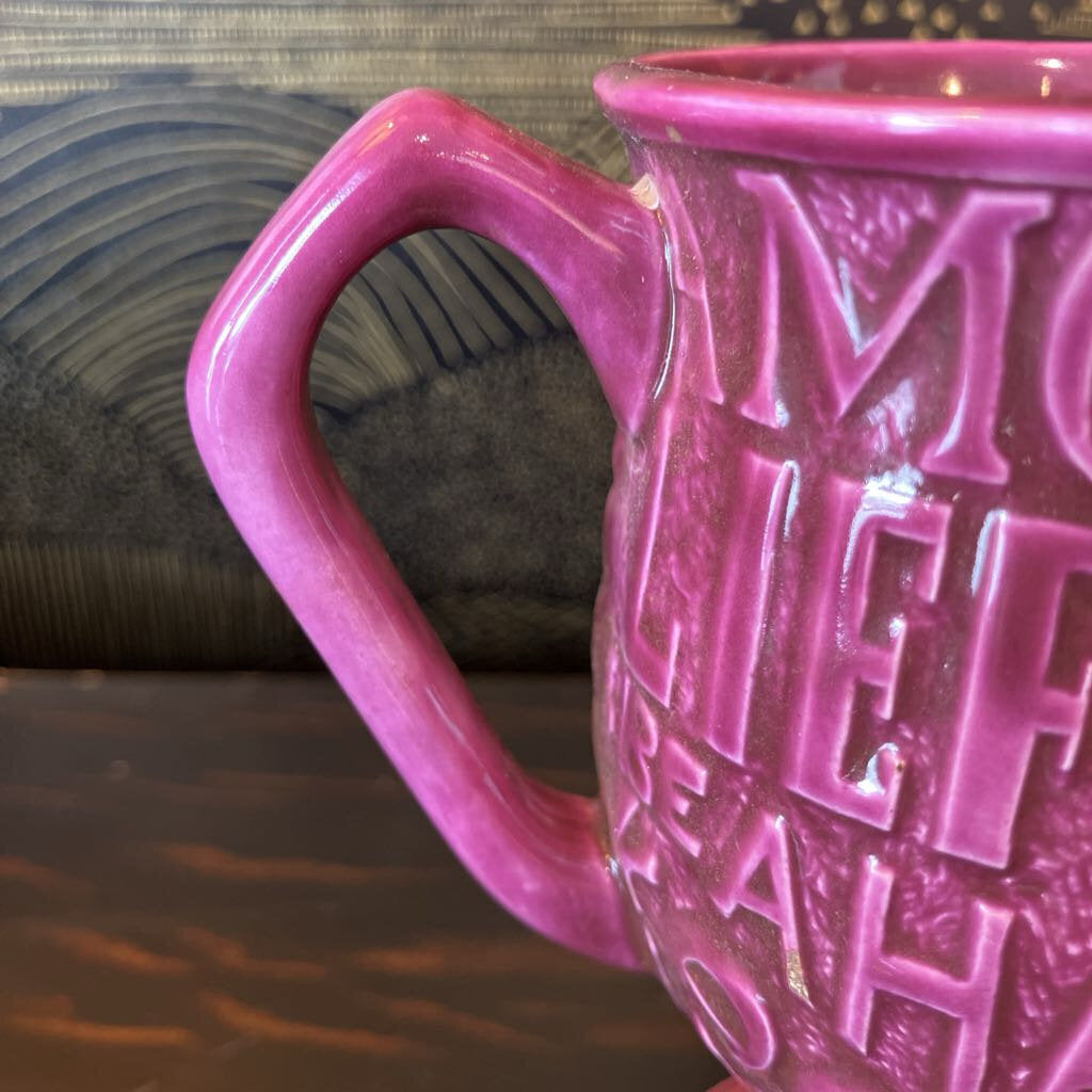 Vintage Set of Four Ceramic Love Mugs