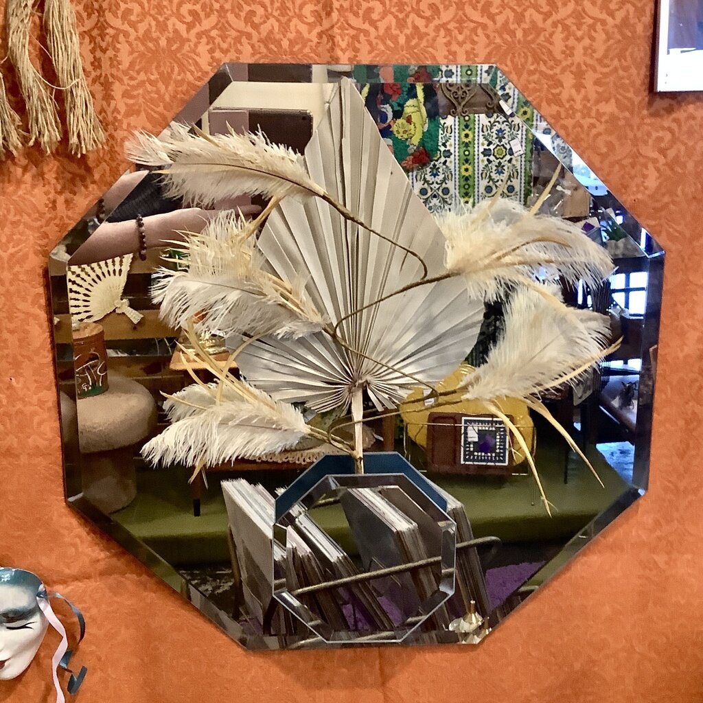 80's Octagon Beveled Mirror
