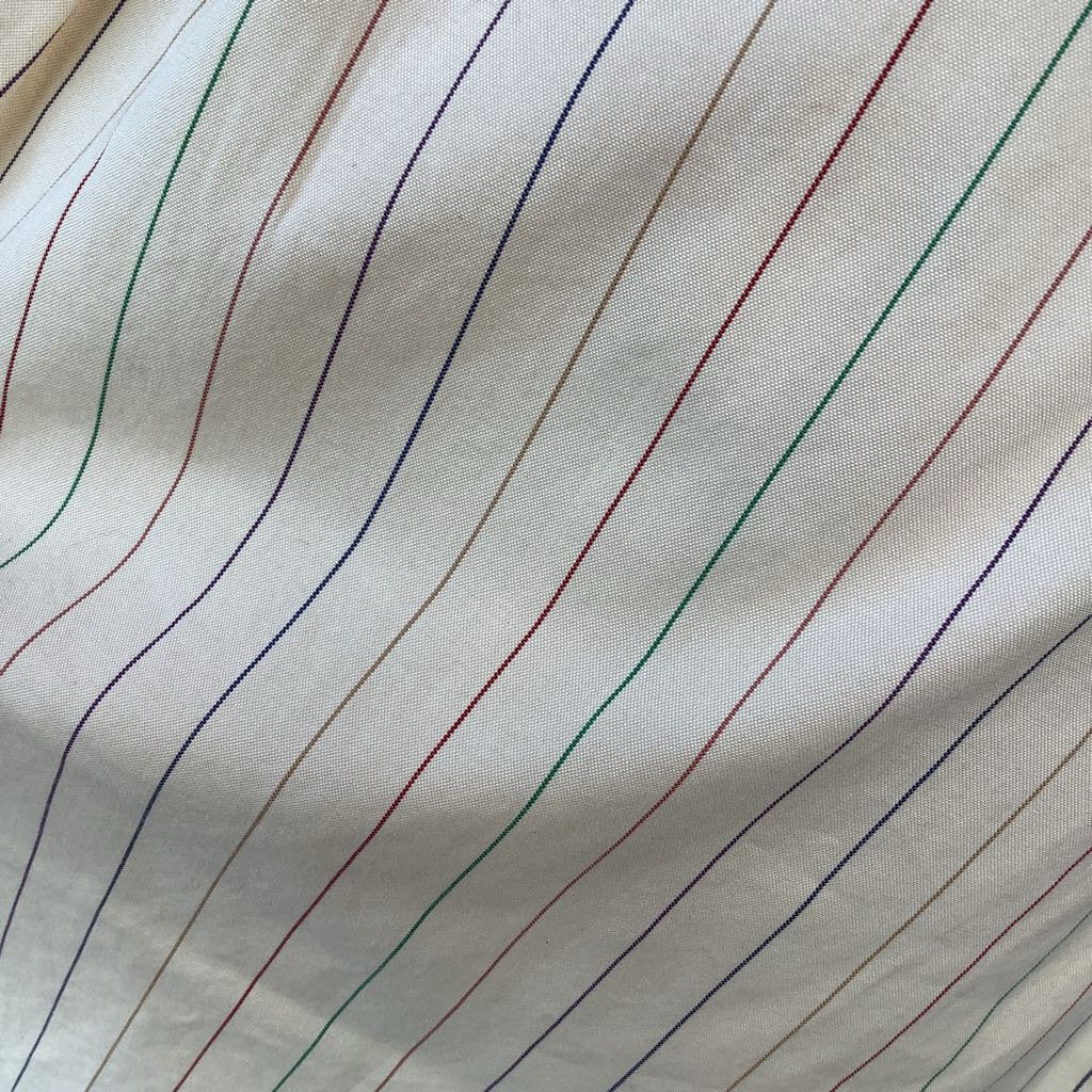 70s Pinstripe Cotton Skirt