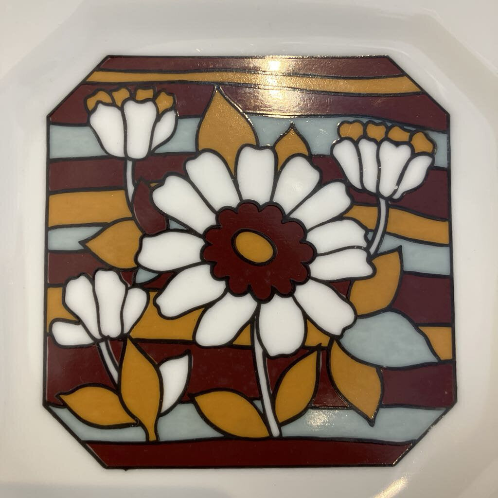 Vintage Set of Floral Plates and Mugs