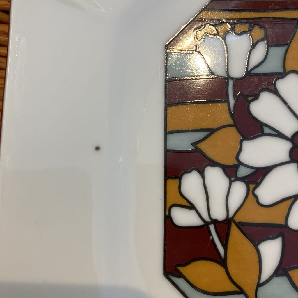 Vintage Set of Floral Plates and Mugs