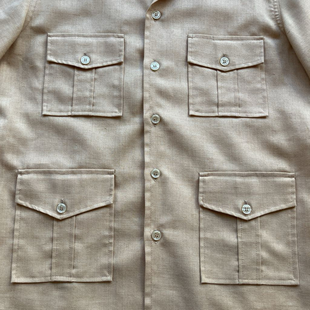 70s Men's Linen Safari Suit
